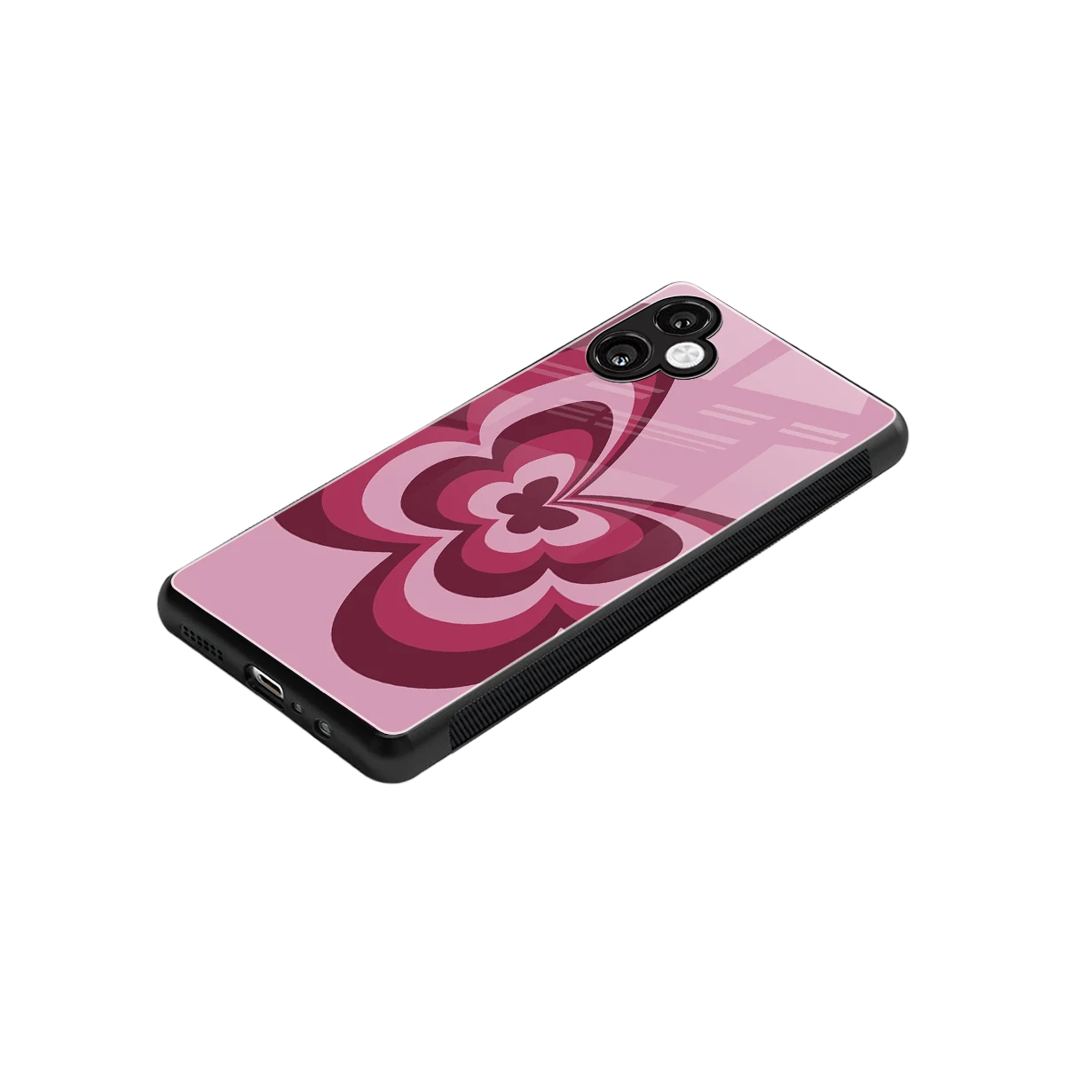 Y2K Magenta Butterfly stylish phone case for samsung galaxy a06 5g | glossy glass and slim fit