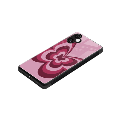 Y2K Magenta Butterfly stylish phone case for samsung galaxy a06 5g | glossy glass and slim fit