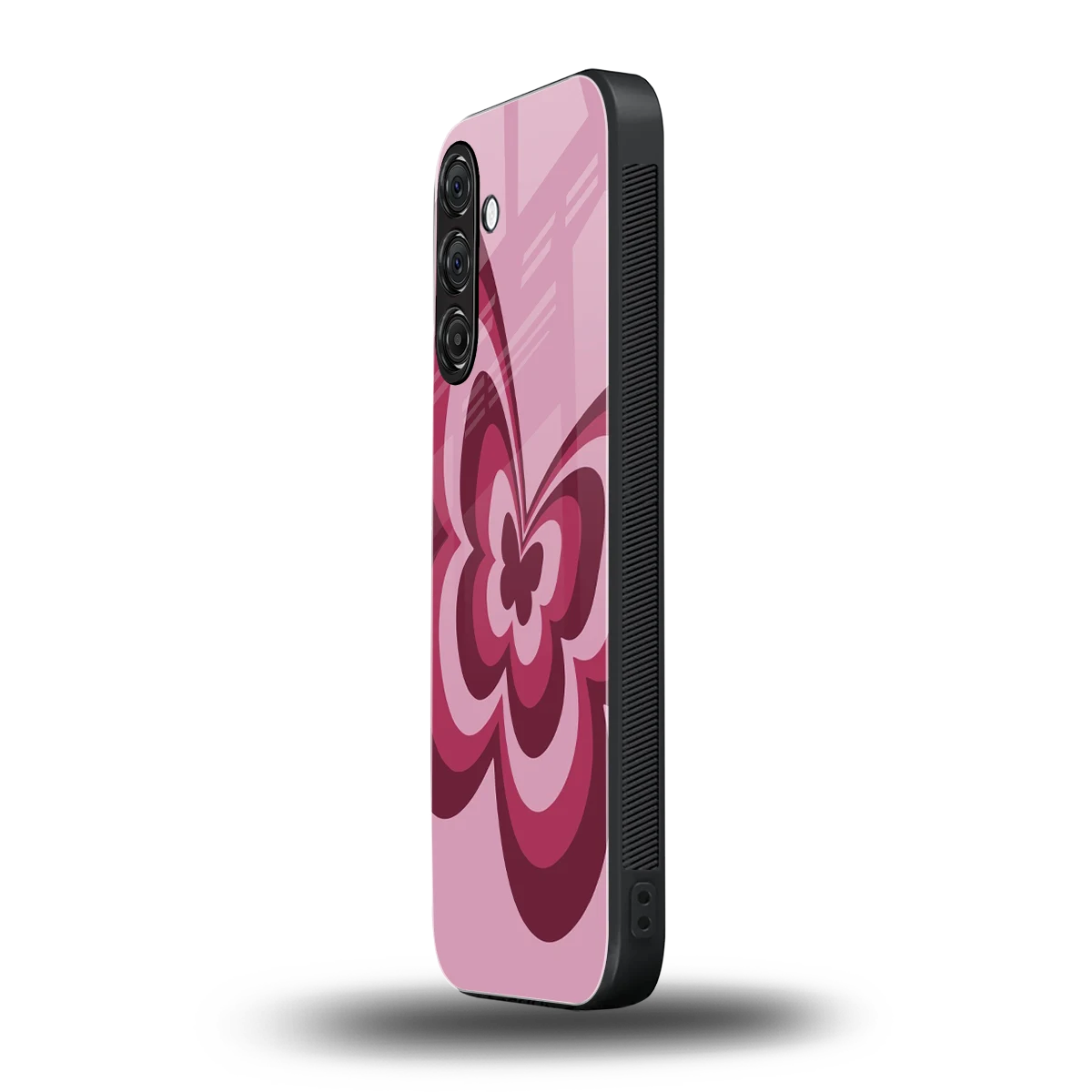 Y2K Magenta Butterfly samsung galaxy a14 5g mobile cover | shockproof glass phone case