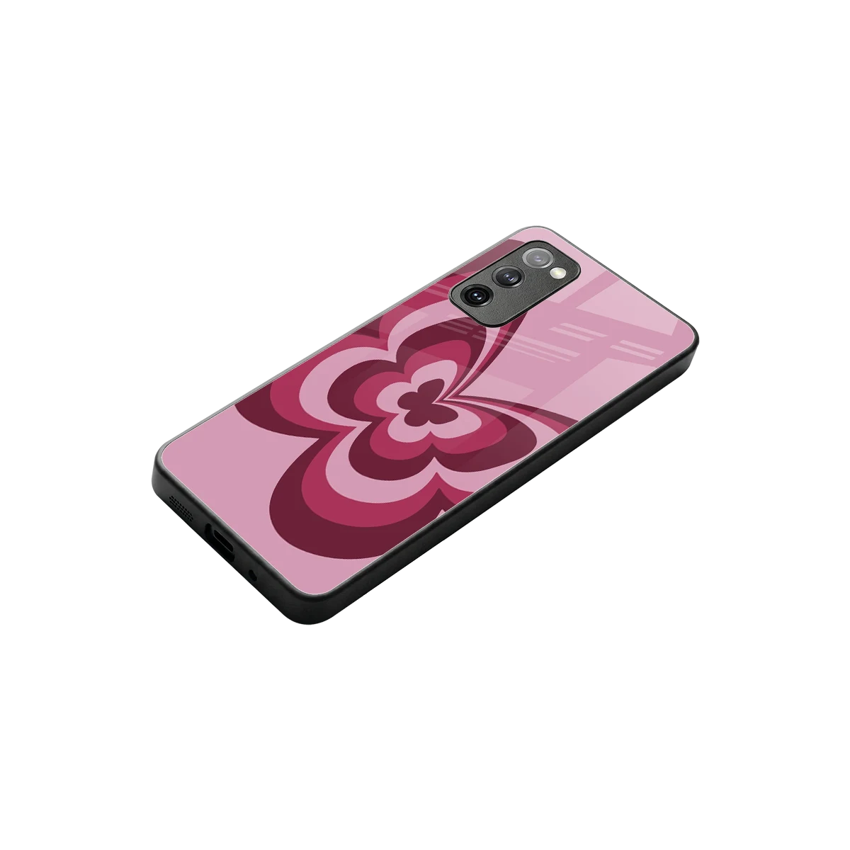 Y2K Magenta Butterfly stylish phone case for samsung galaxy s20 fe | glossy glass and slim fit