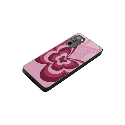 Y2K Magenta Butterfly stylish phone case for samsung galaxy s20 fe | glossy glass and slim fit