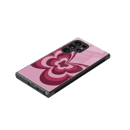 Y2K Magenta Butterfly stylish phone case for samsung galaxy s24 ultra | glossy glass and slim fit