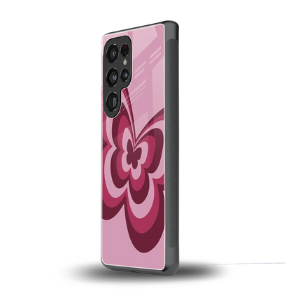 Y2K Magenta Butterfly samsung galaxy s25 ultra mobile cover | shockproof glass phone case