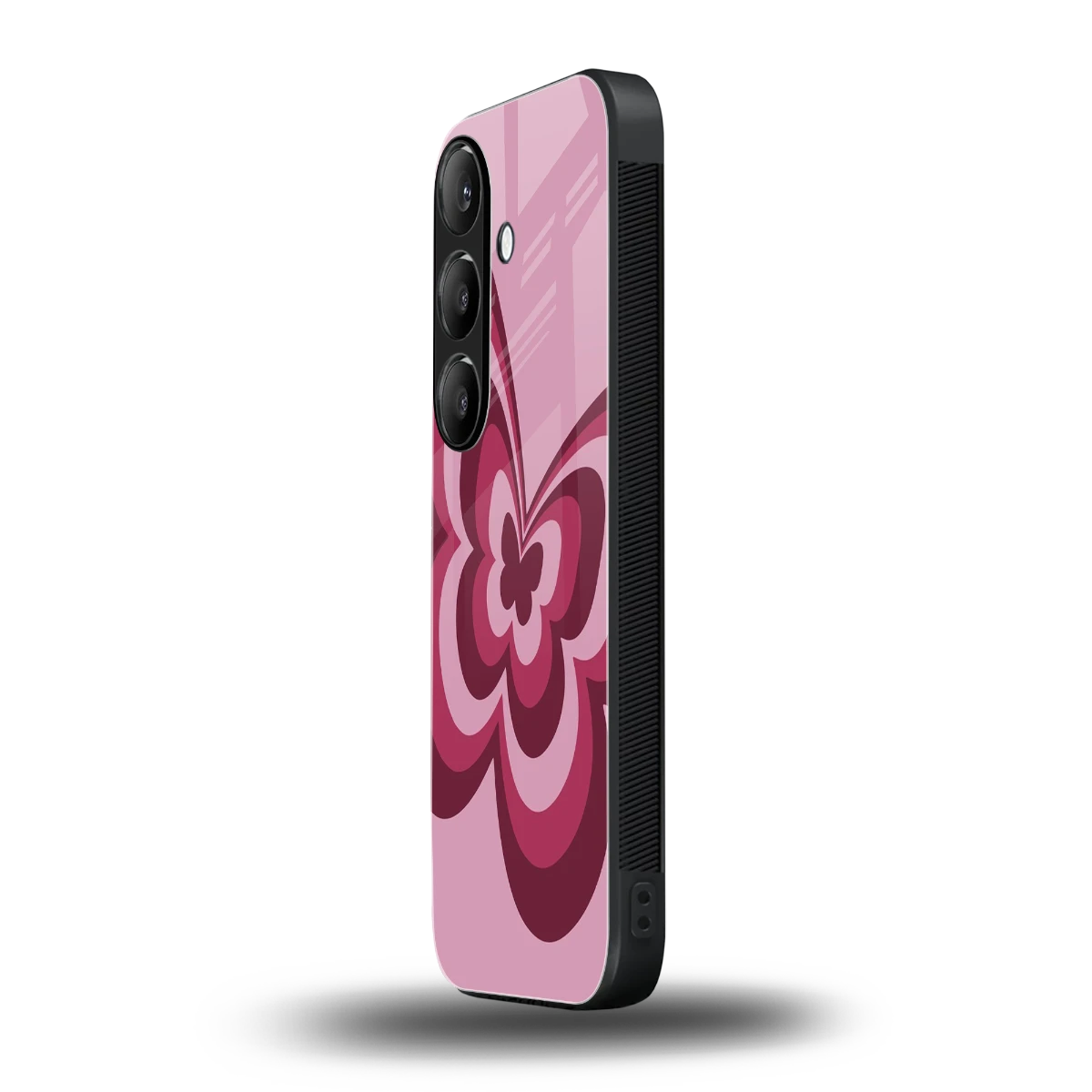 Y2K Magenta Butterfly samsung galaxy s24 mobile cover | shockproof glass phone case