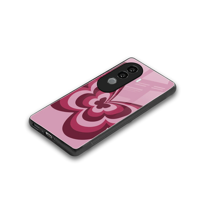 Y2K Magenta Butterfly stylish phone case for vivo v40e | glossy glass and slim fit