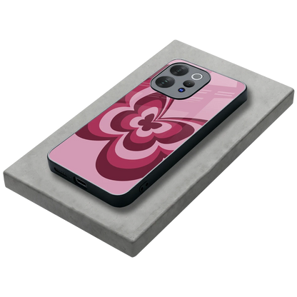 Y2K Magenta Butterfly stylish phone case for vivo v70 elite | glossy glass and slim fit