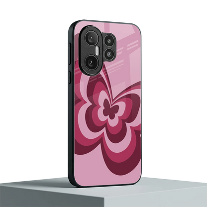 Y2K Magenta Butterfly vivo x200 fe mobile cover | shockproof glass phone case