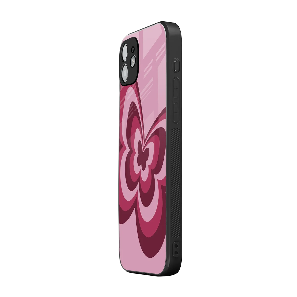 Y2K Magenta Butterfly iphone 11 mobile cover | shockproof glass phone case