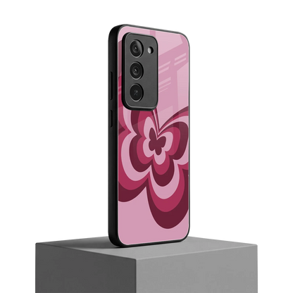Y2K Magenta Butterfly redmi 15 5g mobile cover | shockproof glass phone case