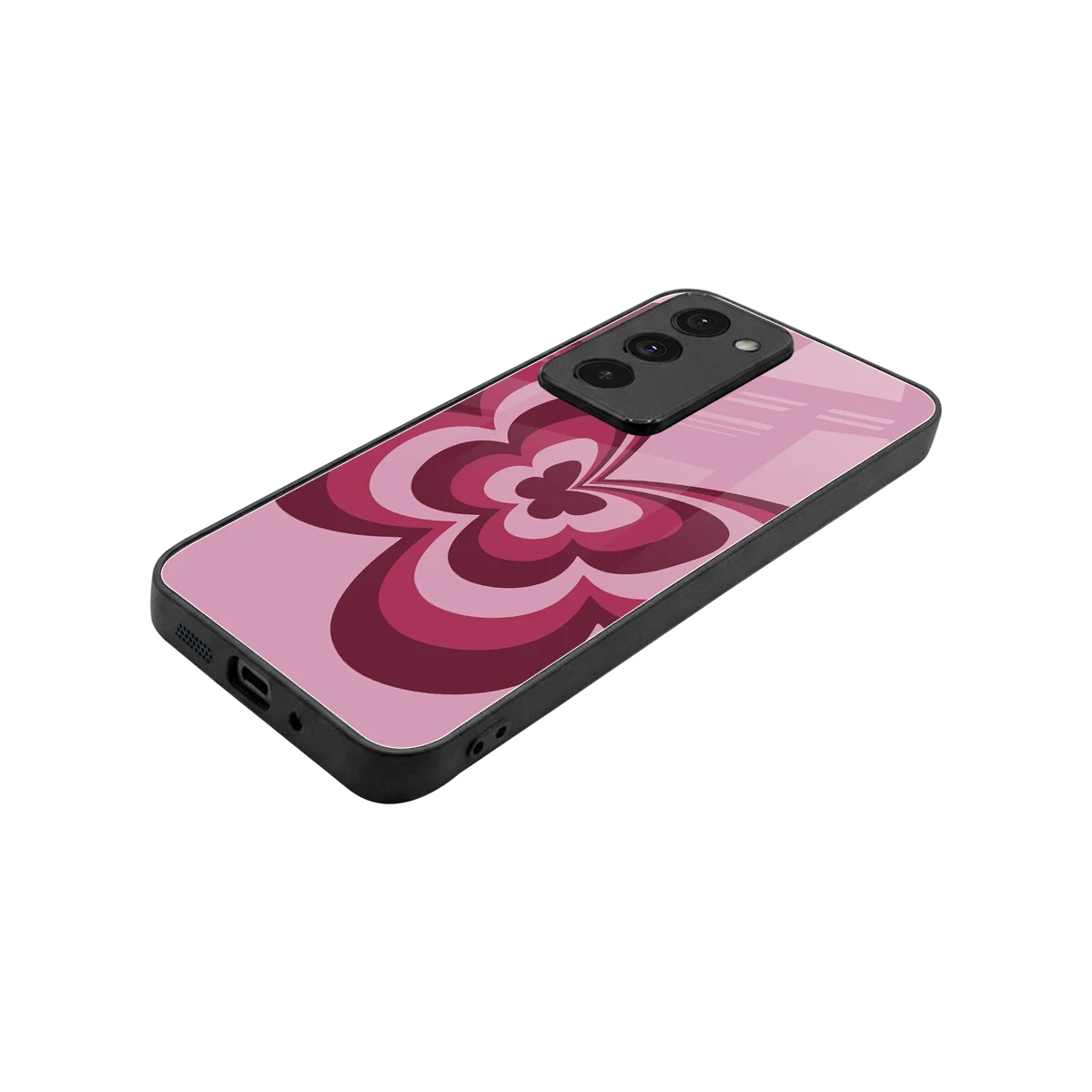Y2K Magenta Butterfly stylish phone case for redmi 15 5g | glossy glass and slim fit