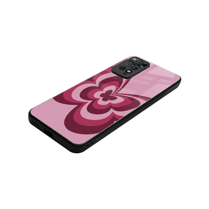 Y2K Magenta Butterfly stylish phone case for redmi note 11 pro | glossy glass and slim fit