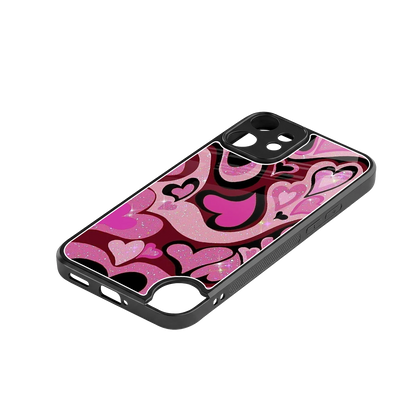 Y2K Magenta Meltdown Hearts stylish phone case for cmf nothing phone 2 pro | glossy glass and slim fit