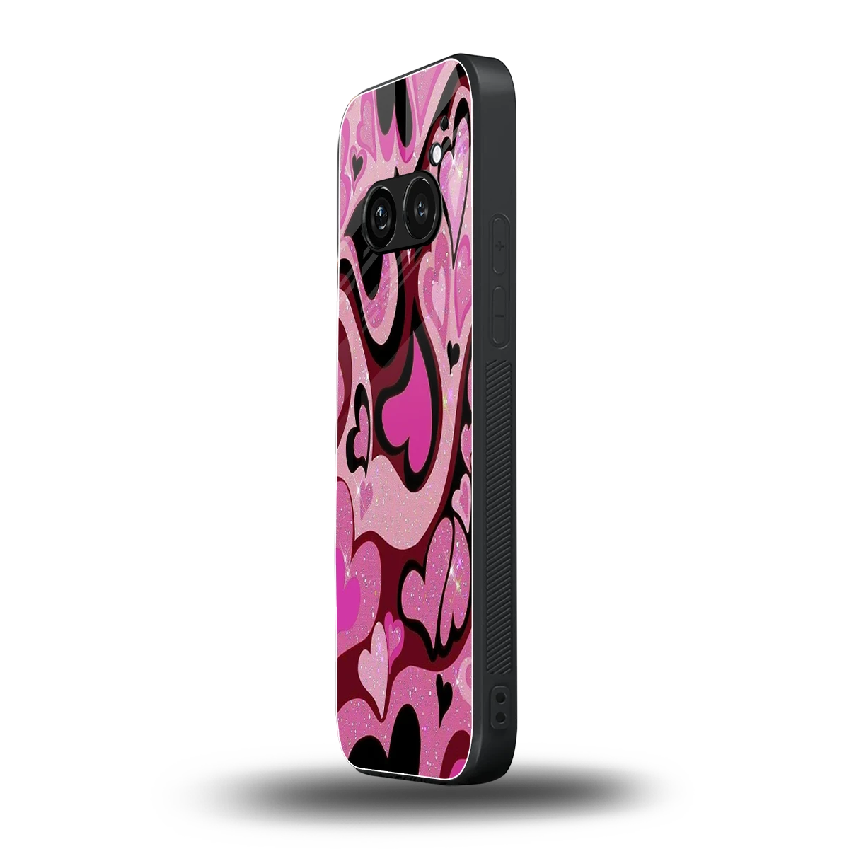 Y2K Magenta Meltdown Hearts nothing phone 2a plus mobile cover | shockproof glass phone case