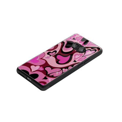 Y2K Magenta Meltdown Hearts stylish phone case for nothing phone 2a plus | glossy glass and slim fit