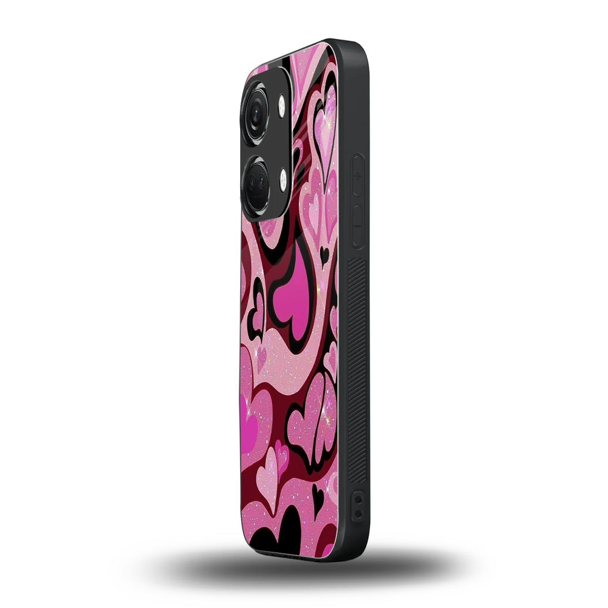 Y2K Magenta Meltdown Hearts oneplus nord 3 mobile cover | shockproof glass phone case