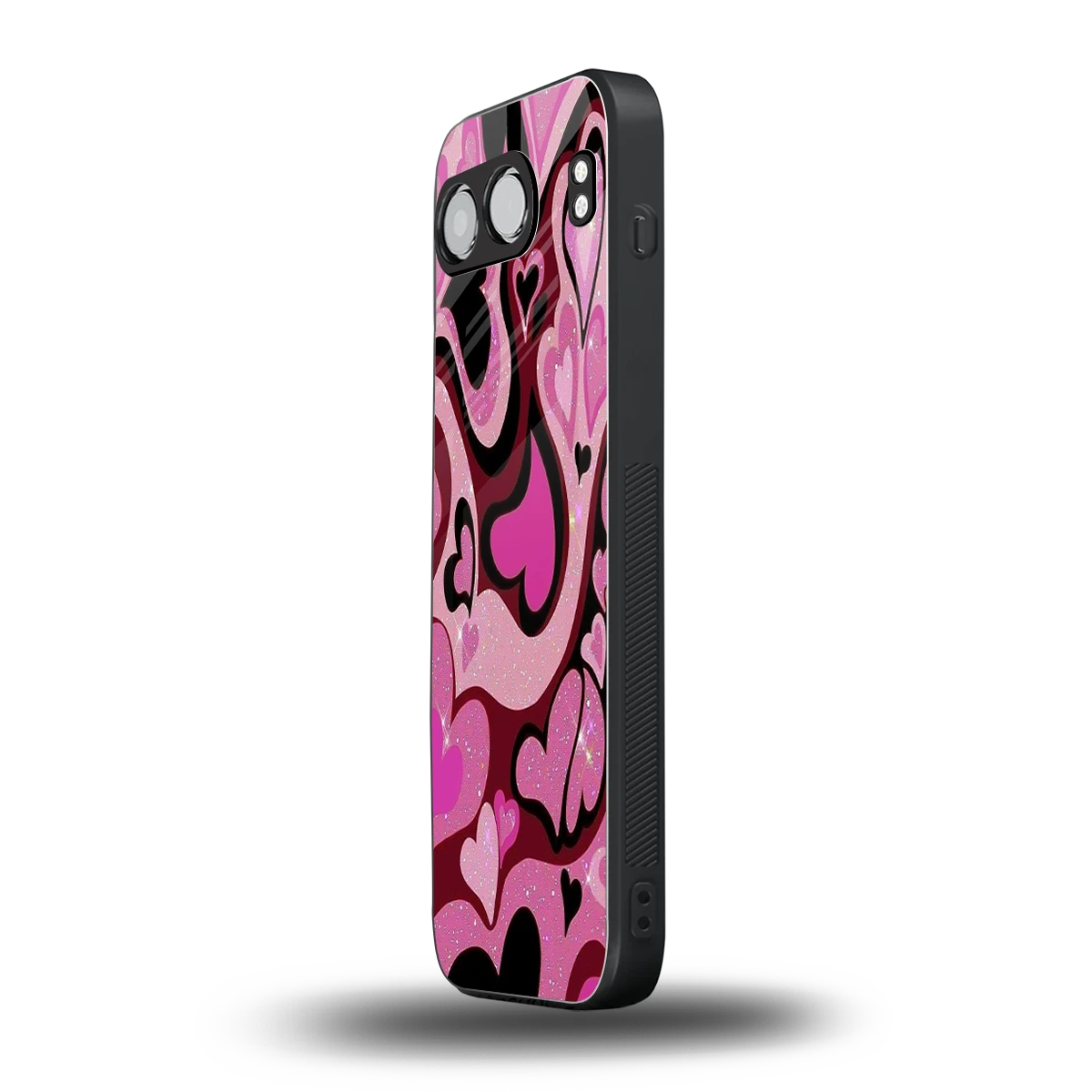 Y2K Magenta Meltdown Hearts oneplus nord 4 mobile cover | shockproof glass phone case