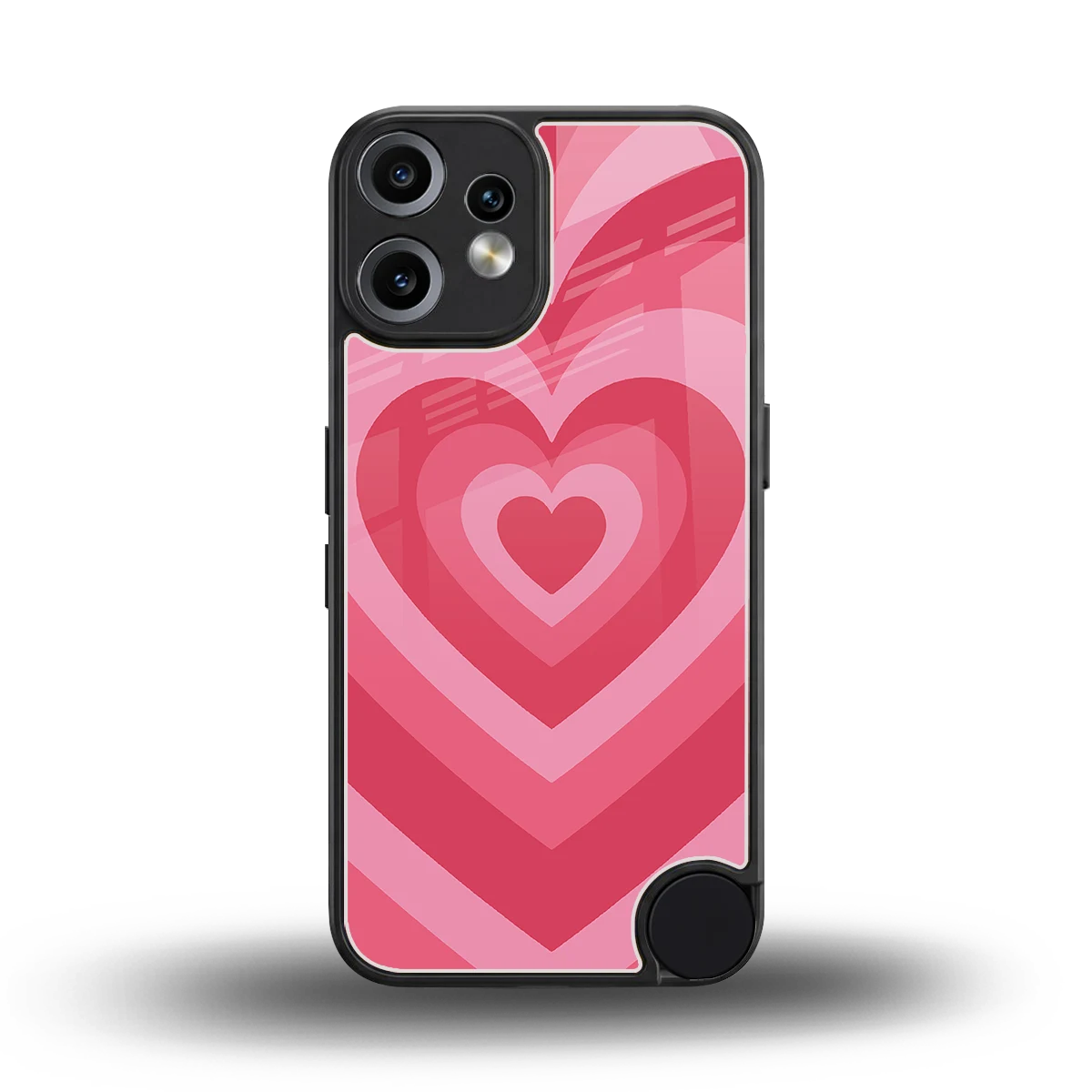 Y2K Pink Hearts back phone cover | glass case for cmf nothing phone 2 pro