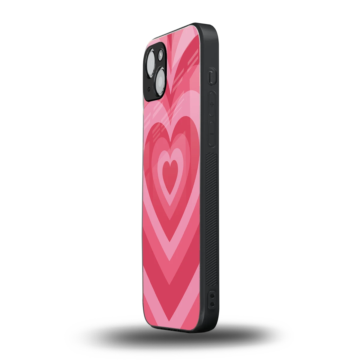 Y2K Pink Hearts iphone 13 mobile cover | shockproof glass phone case
