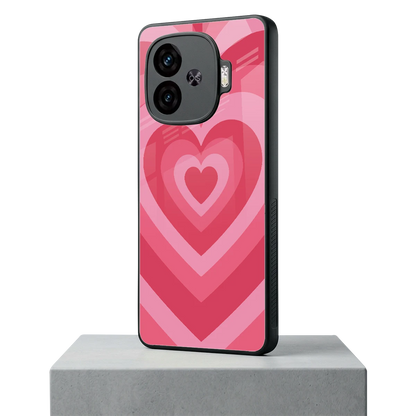 Y2K Pink Hearts iqoo neo 10r 5g mobile cover | shockproof glass phone case