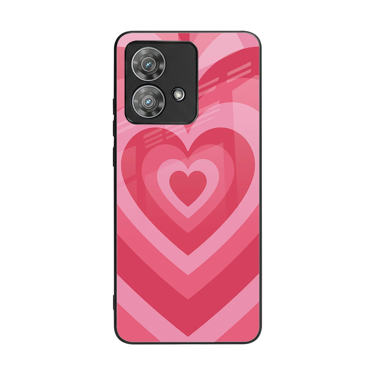 Y2K Pink Hearts back phone cover | glass case for motorola edge 40 neo 5g