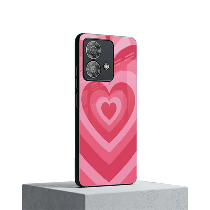 Y2K Pink Hearts motorola edge 40 neo 5g mobile cover | shockproof glass phone case