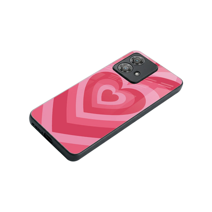 Y2K Pink Hearts stylish phone case for motorola edge 40 neo 5g | glossy glass and slim fit