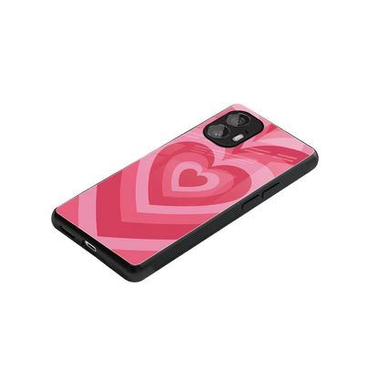 Y2K Pink Hearts stylish phone case for nothing phone 2 | glossy glass and slim fit
