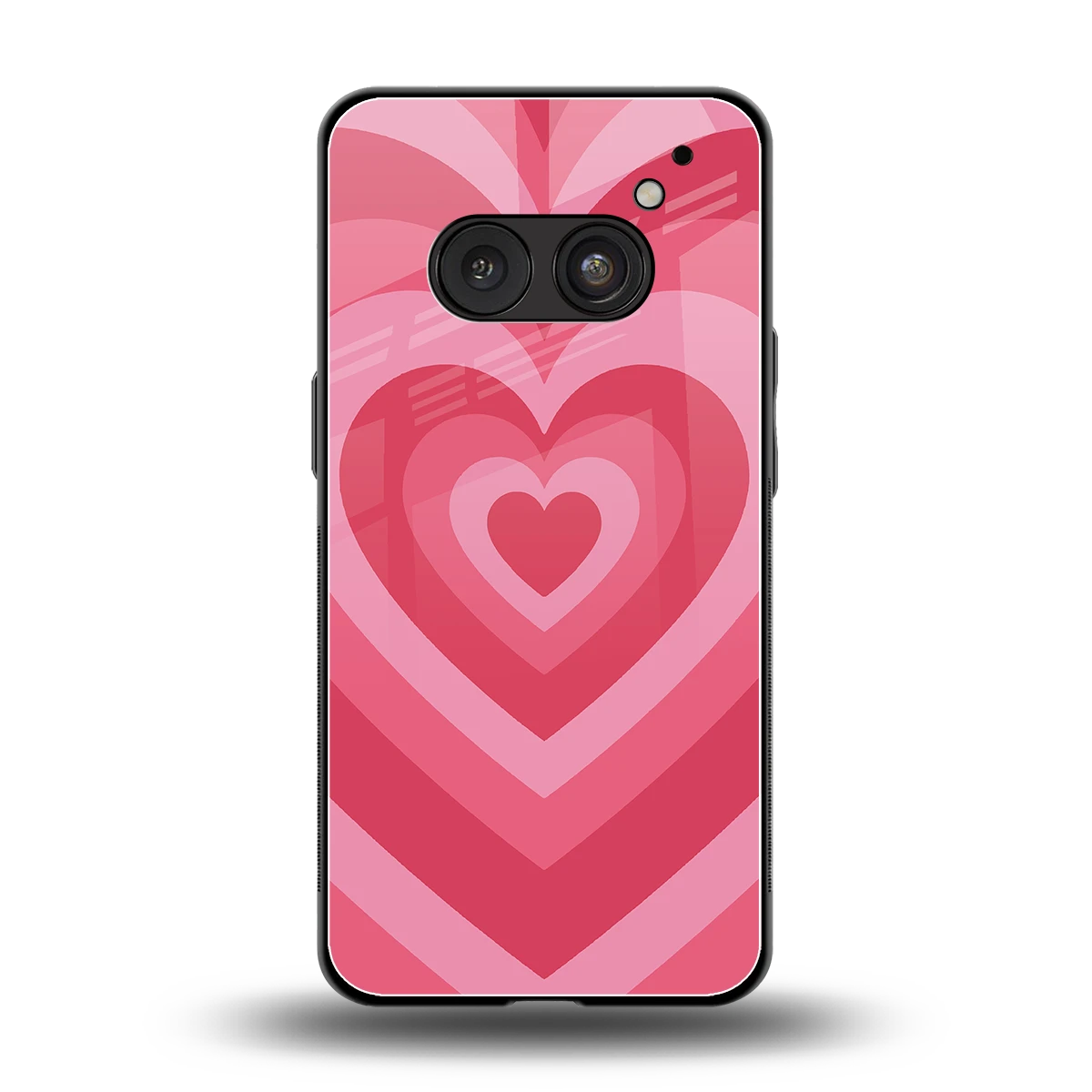 Y2K Pink Hearts back phone cover | glass case for nothing phone 2a plus