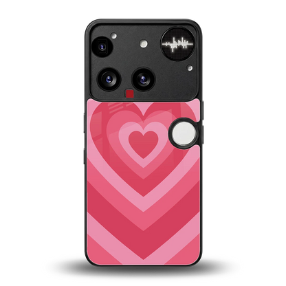 Y2K Pink Hearts back phone cover | glass case for nothing phone 3