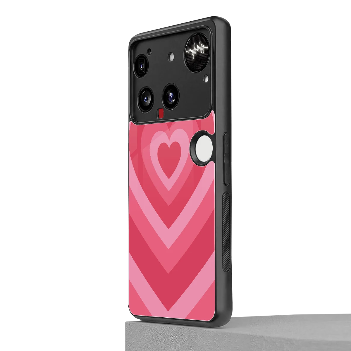 Y2K Pink Hearts nothing phone 3 mobile cover | shockproof glass phone case