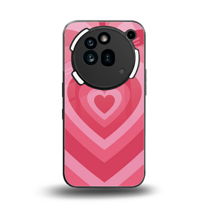 Y2K Pink Hearts back phone cover | glass case for nothing phone 3a pro