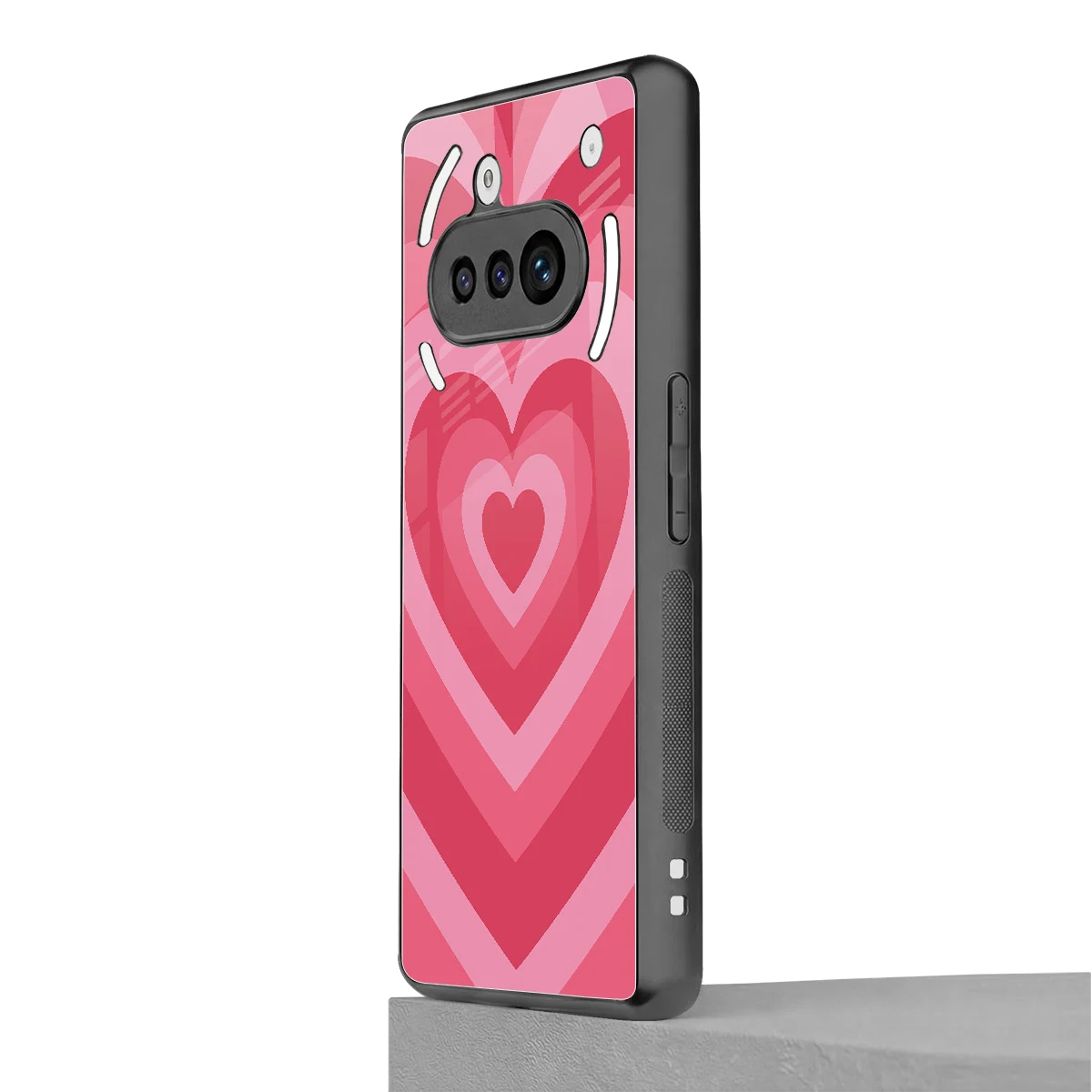 Y2K Pink Hearts nothing phone 3a mobile cover | shockproof glass phone case