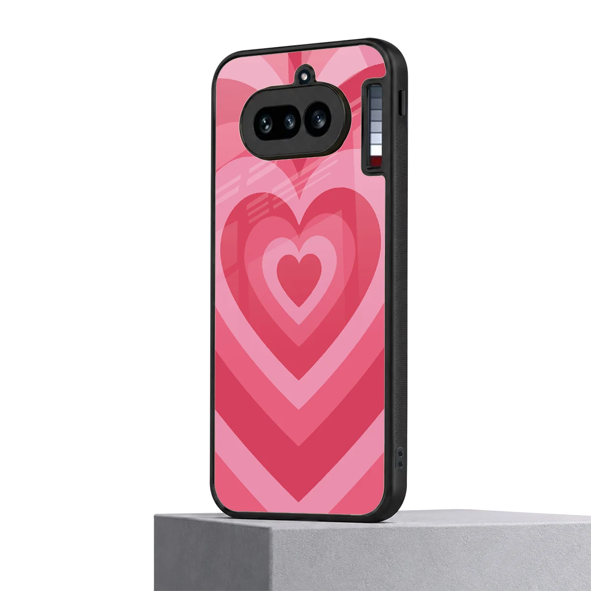 Y2K Pink Hearts nothing phone 4a mobile cover | shockproof glass phone case