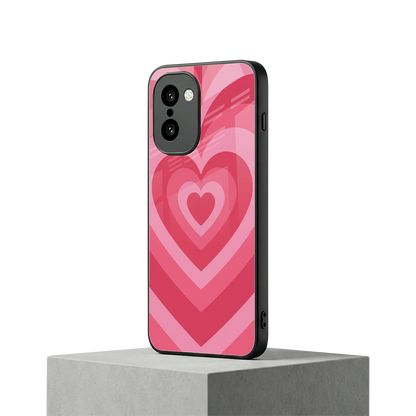 Y2K Pink Hearts oneplus 15r mobile cover | shockproof glass phone case