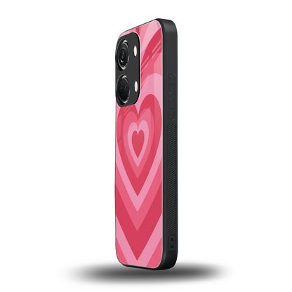 Y2K Pink Hearts oneplus nord 3 mobile cover | shockproof glass phone case