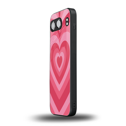 Y2K Pink Hearts oneplus nord 4 mobile cover | shockproof glass phone case