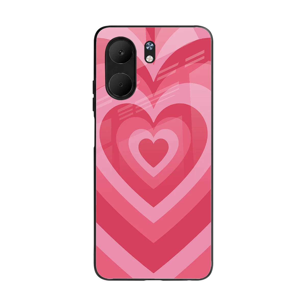 Y2K Pink Hearts back phone cover | glass case for oppo a5x 5g