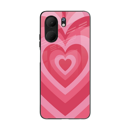Y2K Pink Hearts back phone cover | glass case for oppo a5x 5g