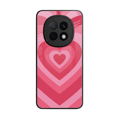 Y2K Pink Hearts back phone cover | glass case for oppo f29 pro 5g