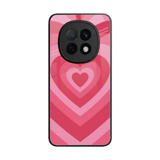 Y2K Pink Hearts back phone cover | glass case for oppo f29 pro 5g