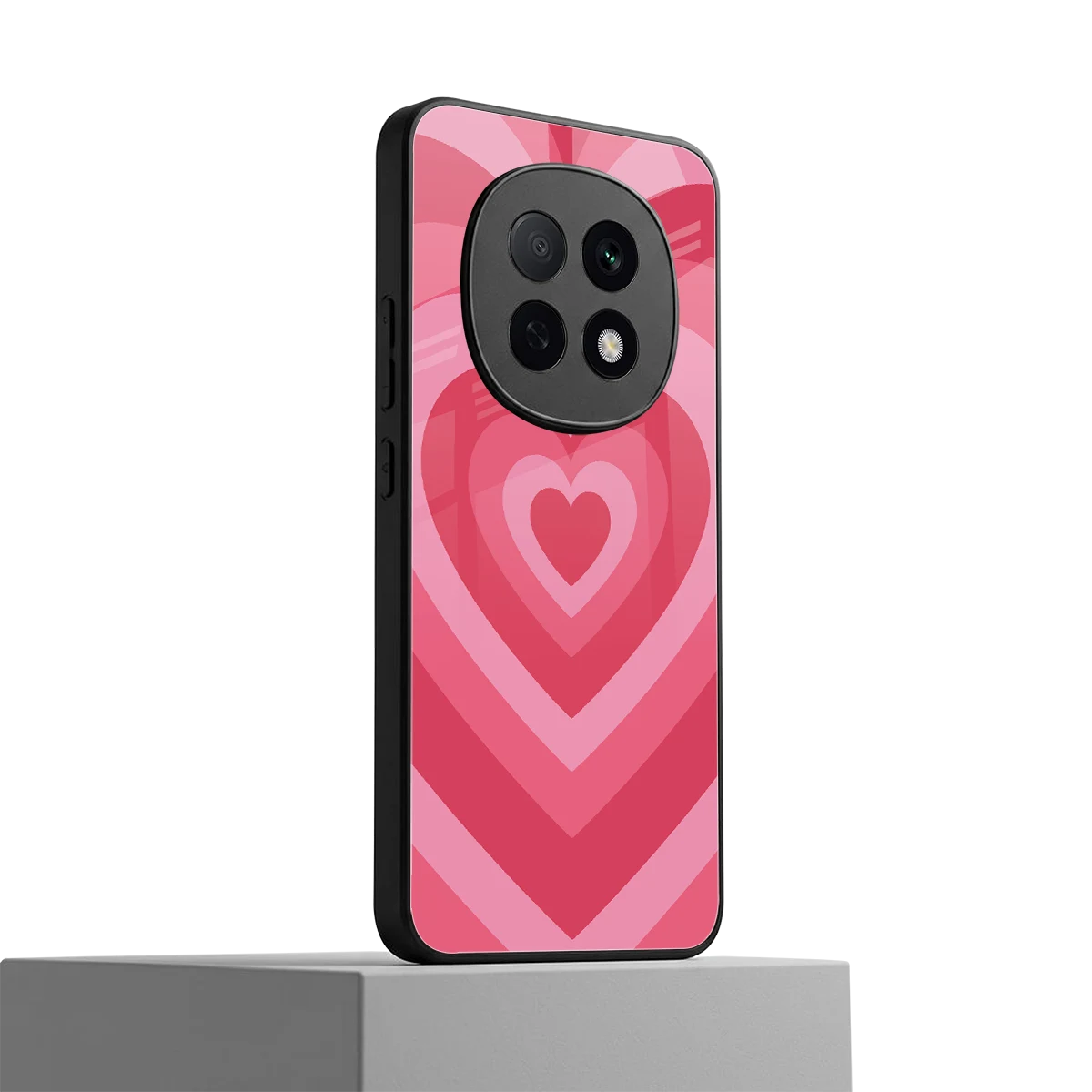 Y2K Pink Hearts oppo f29 pro 5g mobile cover | shockproof glass phone case