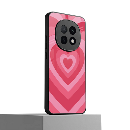 Y2K Pink Hearts oppo f29 pro 5g mobile cover | shockproof glass phone case