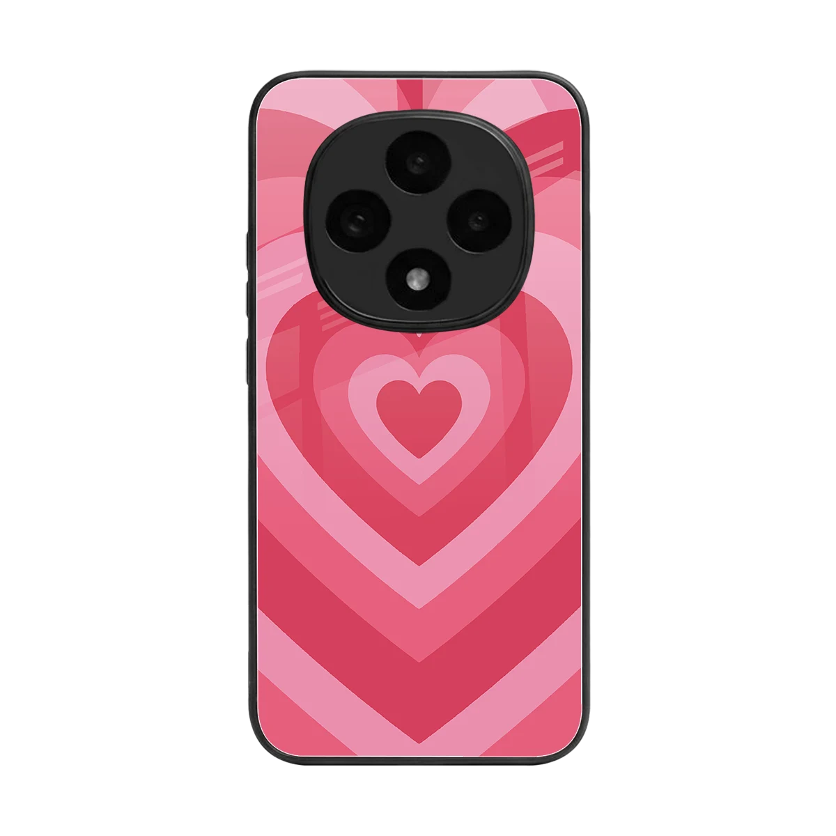 Y2K Pink Hearts back phone cover | glass case for oppo f31 pro 5g