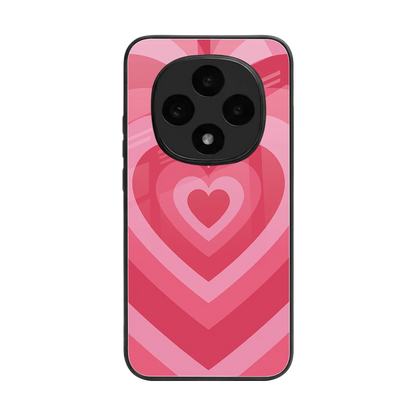 Y2K Pink Hearts back phone cover | glass case for oppo f31 pro 5g
