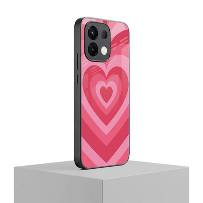 Y2K Pink Hearts oppo k13 5g mobile cover | shockproof glass phone case