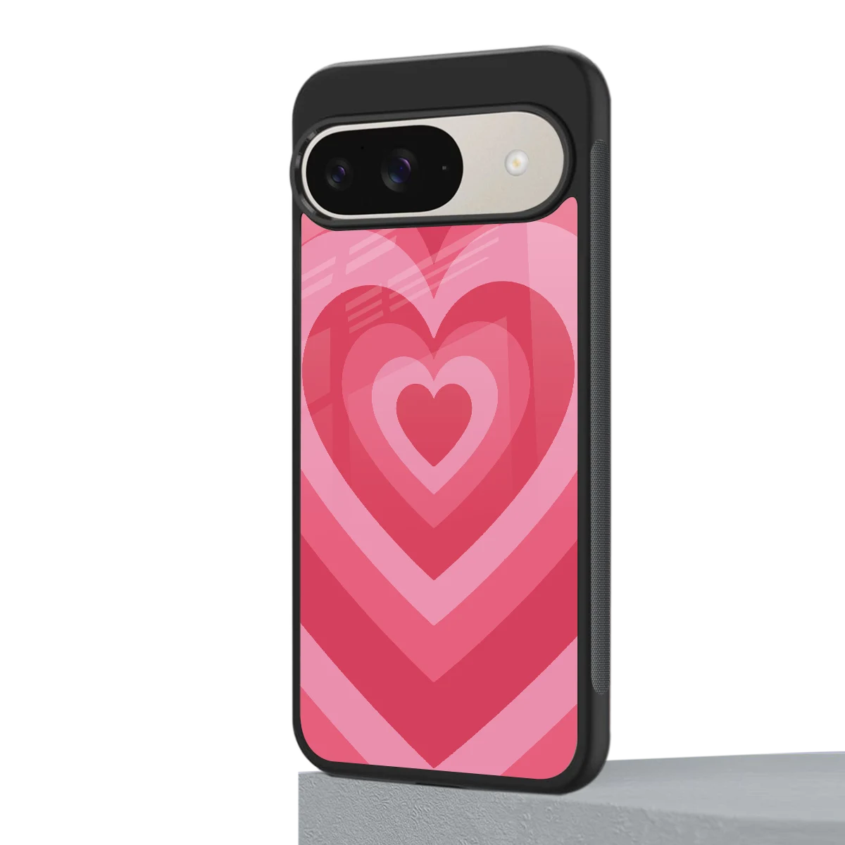Y2K Pink Hearts google pixel 9 mobile cover | shockproof glass phone case