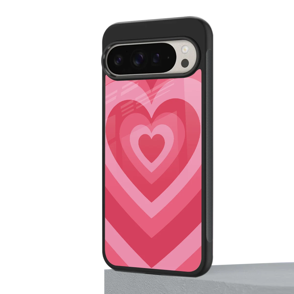 Y2K Pink Hearts google pixel 9 pro xl mobile cover | shockproof glass phone case
