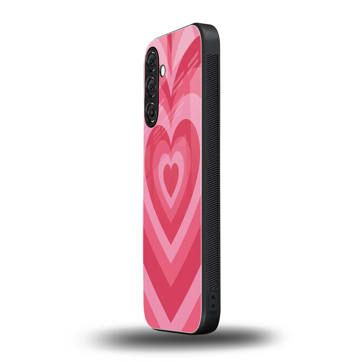 Y2K Pink Hearts samsung galaxy m36 5g mobile cover | shockproof glass phone case