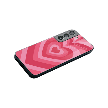 Y2K Pink Hearts stylish phone case for samsung galaxy s22 | glossy glass and slim fit