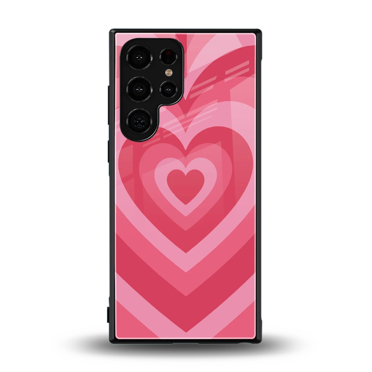 Y2K Pink Hearts back phone cover | glass case for samsung galaxy s24 ultra